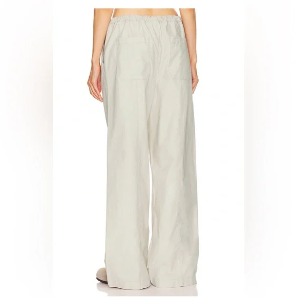 Elegant Cream Wide-Leg Pants